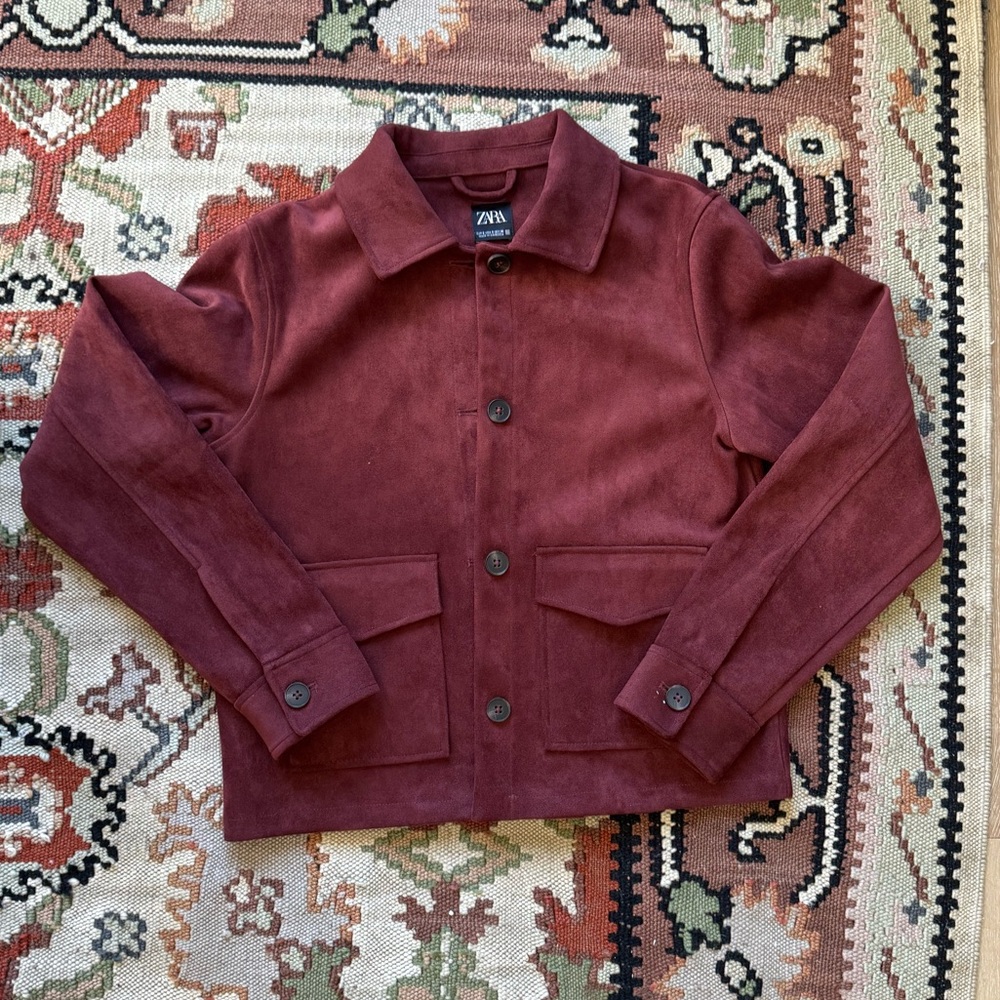 Zara Red Suede Jacket